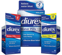 DIUREX™ Bloat Relief. Period.™ - Eliminate periodic water weight gain and related discomforts.